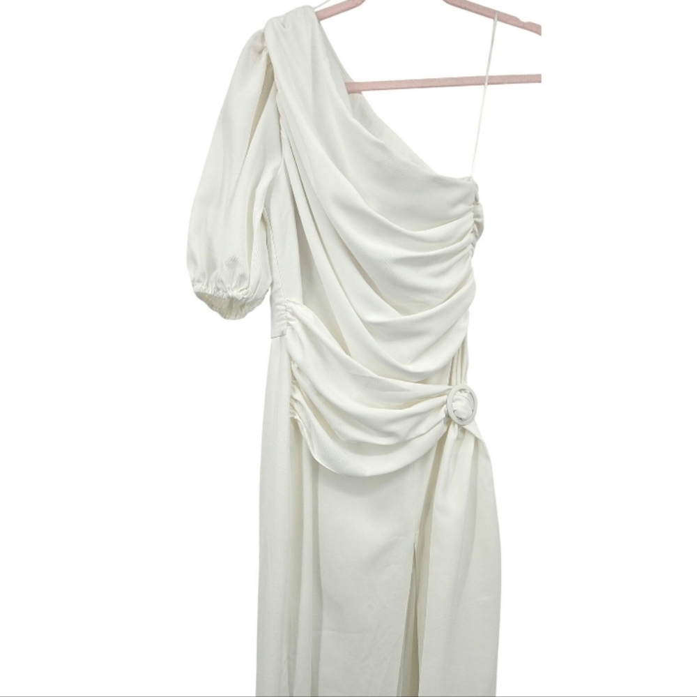 Amanda Uprichard Bexley Maxi Dress One Shoulder Long Evening‎ Gown Sz M - Picture 4 of 14